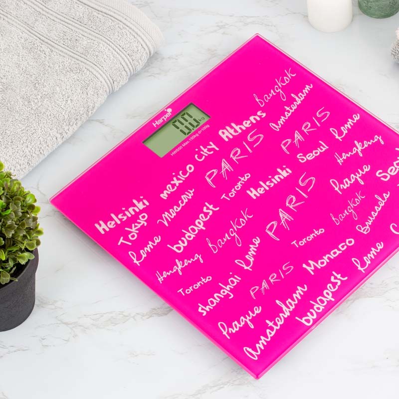 Pèse personne extra slim HWS50 rose Harper