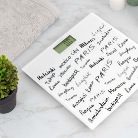 Pèse personne extra slim HWS50 blanc Harper 2
