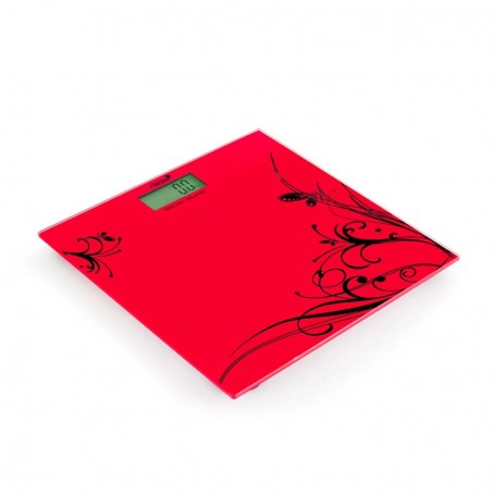 Pèse personne extra slim écran digital PEARL2 rouge Harper