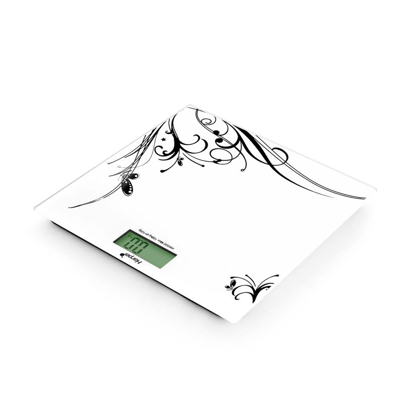 Pèse personne extra slim écran digital PEARL2 blanc Harper