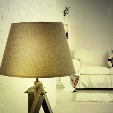 LAMPADAIRE MARRON 150CM MODÈLE DEEP TREPIED OLD WOOD MAC-ANDREWS