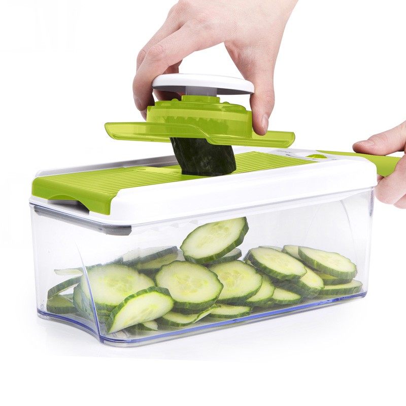 Mandoline Ajustable 4en1 inox SLICY_EXPRESS Cookart