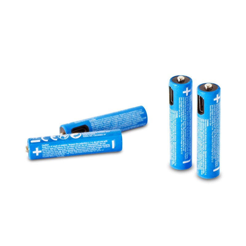 SET DE 4 PILES NI-MH AAA RECHARGEABLE PAR CABLE MICRO-USB AAA450 PULLMAN