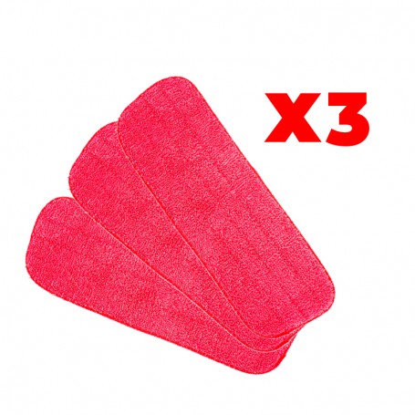 3 SERPILLIÈRES EN MICROFIBRES POUR LE BALAI SERPILLIÈRE VAPORISATEUR SUPERMOP