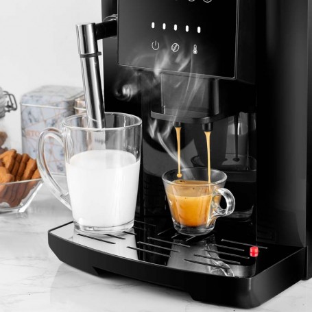MACHINE A EXPRESSO 19 BARS AVEC BROYEUR AUTOMATIQUE 1450W COFIX LATTE DE KITCHENCOOK