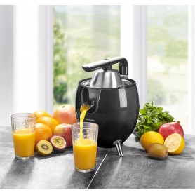 PRESSE AGRUME ELECTRIQUE DESIGN AVEC BRAS ARTICULÉ EN ALUMINIUM PRESSPOD BLACK PIANO 2