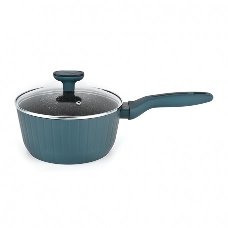 CASSEROLE EN ALUMINIUM FORGÉ 16CM AVEC COUVERCLE TFI BOREAL CAS16TFI DE KITCHENCOOK