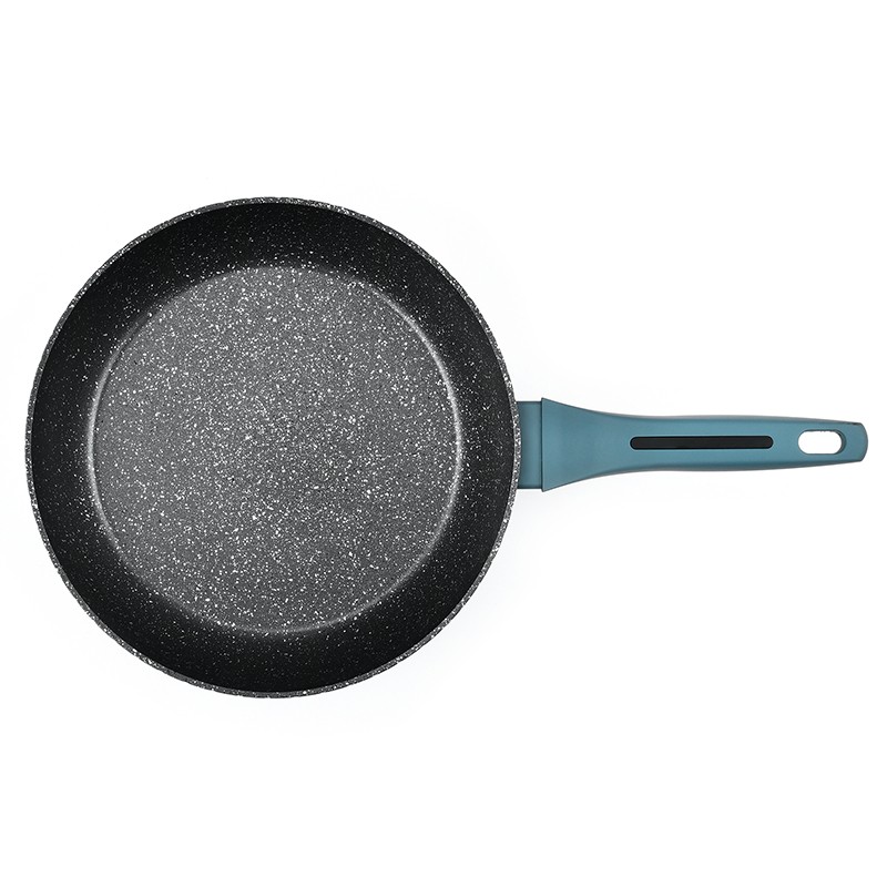 POÊLE EN ALUMINIUM FORGÉ 28CM AVEC POIGNEE ERGONOMIQUE TFI BOREAL P28TFI DE KITCHENCOOK