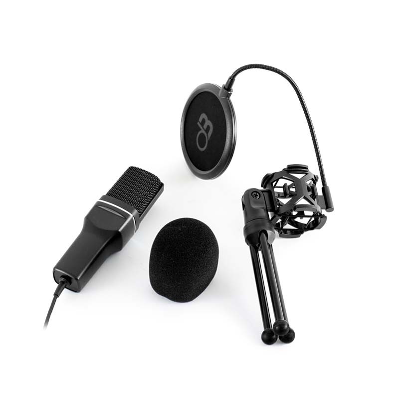 Microphone studio à condensateur avec directivité cardioïde MIC250