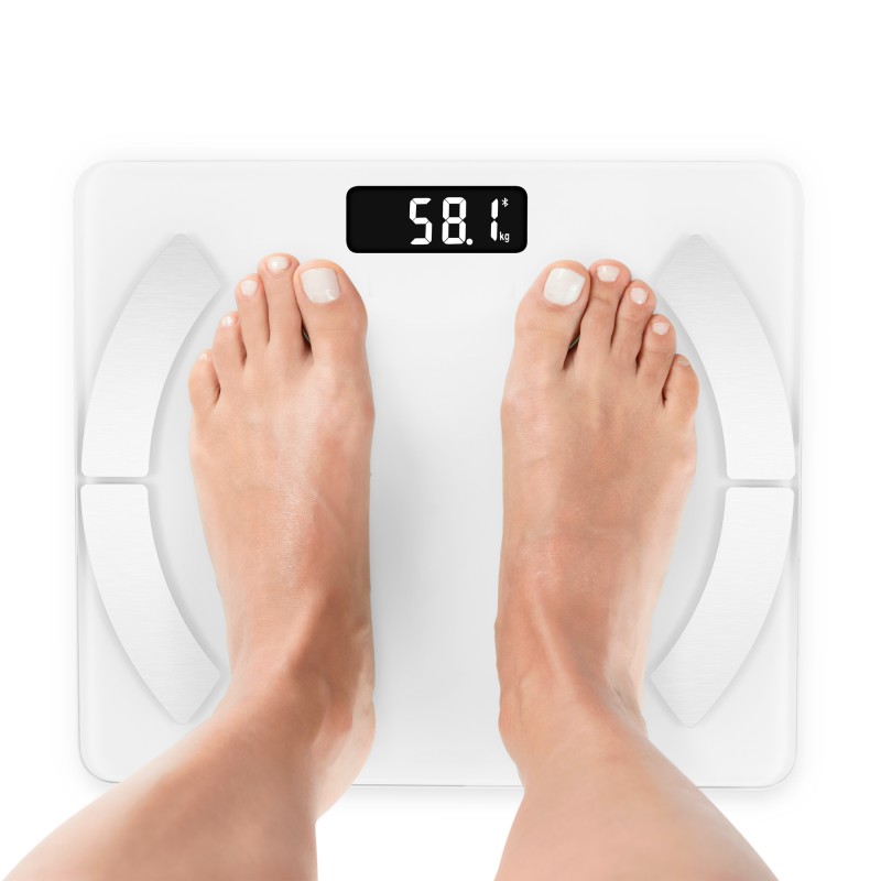 Pèse personne connecté 13 données corporelles IFIT blanc Yoghi