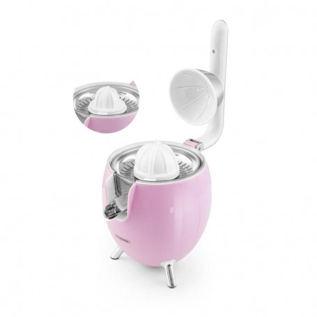 Presse agrumes double cônes avec filtre en acier PRESSPOD rose Kitchencook