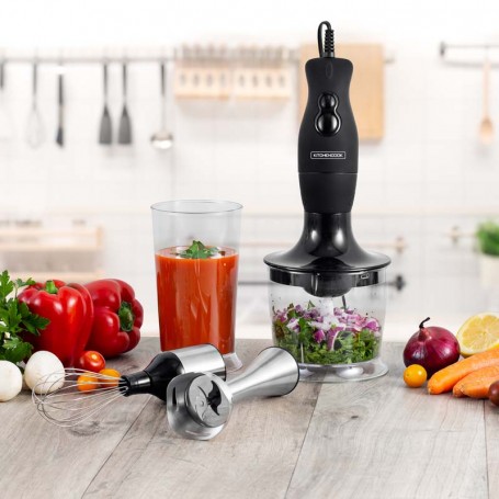 Mixeur plongeant 3en1 avec lames en inox MX700 Kitchencook