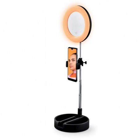MIROIR SELFIE AVEC LED MRR1 BLACK DE YOGHI