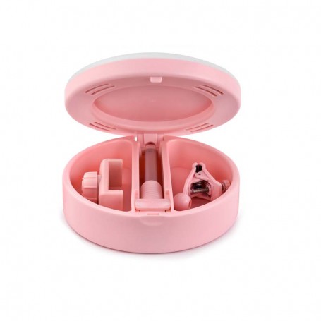 MIROIR SELFIE AVEC LED MRR1 PINK DE YOGHI