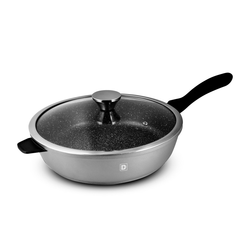 Sauteuse grise fonte d'aluminium 24cm anti adhésif TFI Durand Dupont