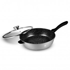 Sauteuse grise fonte d'aluminium 24cm anti adhésif TFI Durand Dupont 2