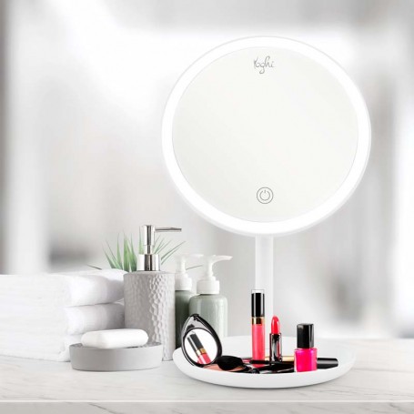 Miroir bluetooh LED avec micro et haut parleur BE LITE Yoghi