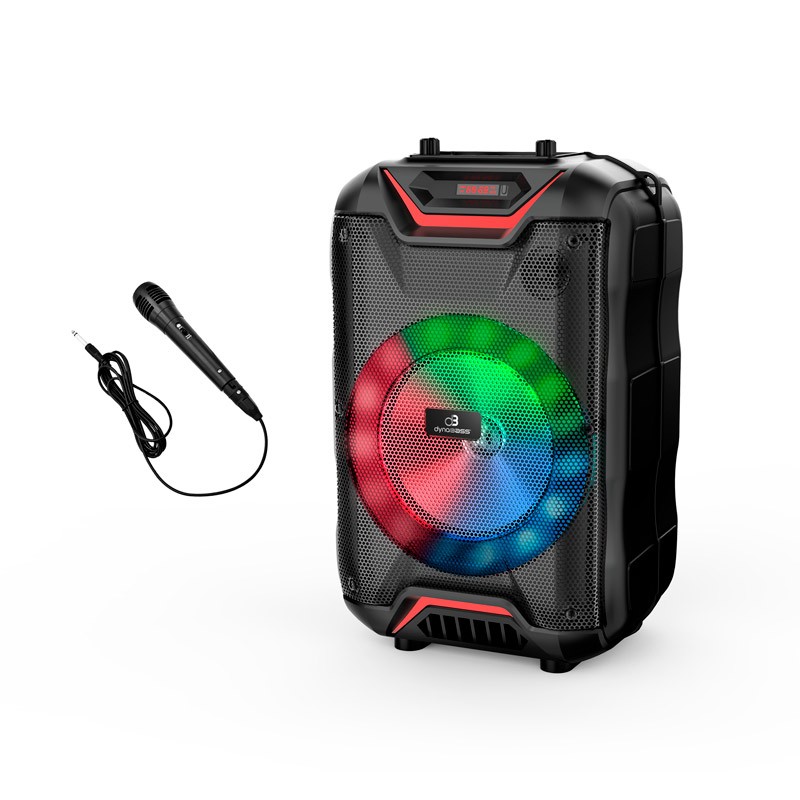 Enceinte LED bluetooth avec jeu de lumière et micro BOOMLED Dynabass