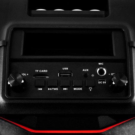 Enceinte LED bluetooth avec jeu de lumière et micro BOOMLED Dynabass