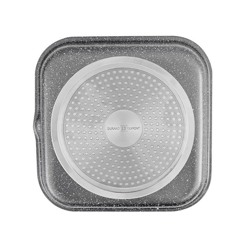 Grill aluminium 24cm TFI GENESIS gris Durand Dupont