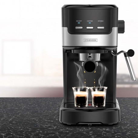 Machine à expresso moulu et dosette 20 bars COLORMOST Kitchencook noir