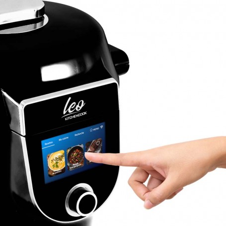 Autocuiseur intelligent connecté avec recettes LEO noir Kitchencook