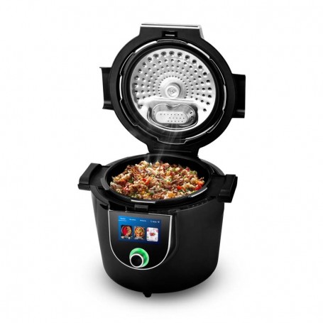 Autocuiseur intelligent connecté avec recettes LEO noir Kitchencook