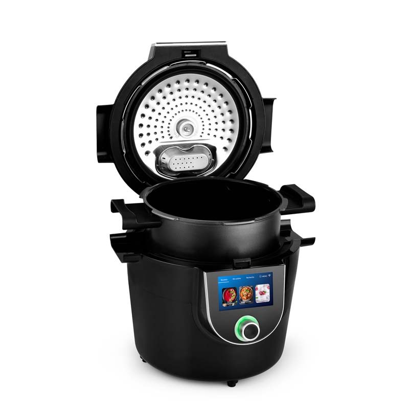Autocuiseur intelligent connecté avec recettes LEO noir Kitchencook