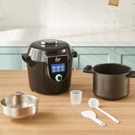 Autocuiseur intelligent connecté avec recettes LEO noir Kitchencook 2
