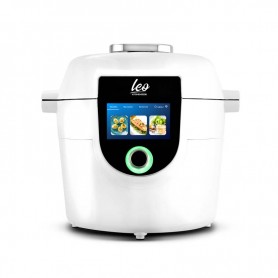Autocuiseur intelligent connecté avec recettes LEO blanc Kitchencook