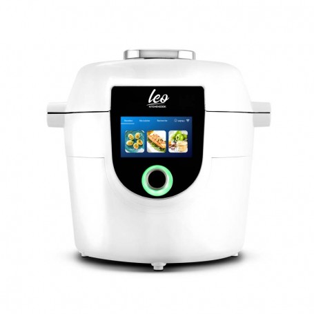 Autocuiseur intelligent connecté avec recettes LEO blanc Kitchencook