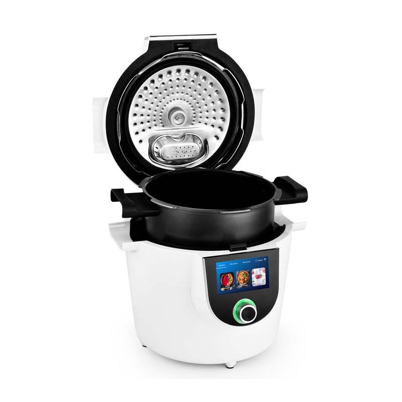 Autocuiseur intelligent connecté avec recettes LEO blanc Kitchencook