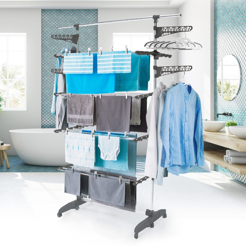 Etendoir multifonction 40M d'étendage avec accessoires ULTRA40+ GARNIER