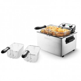 Friteuse Semi-Pro 3000w 5l Avec Fenêtre En Verre K-FRY XL INOX - Reconditionné