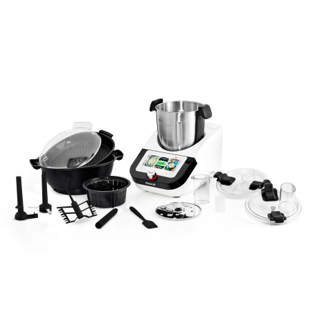 ROBOT CUISEUR MULTIFONCTION CONNECTÉ 1400W 12 VITESSES ET ECRAN TACTILE 7 POUCES CUISIOXCONNECT BY KITCHENCOOK - Reconditionné