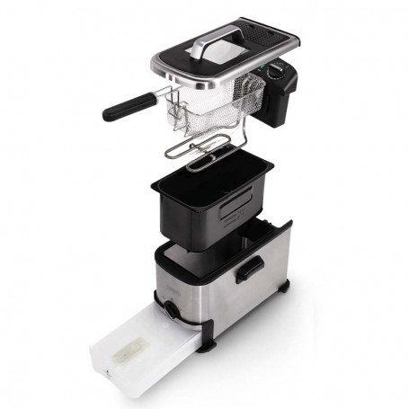 Friteuse 3.5L avec système de filtration d'huile FRY SMART de Kitchencook