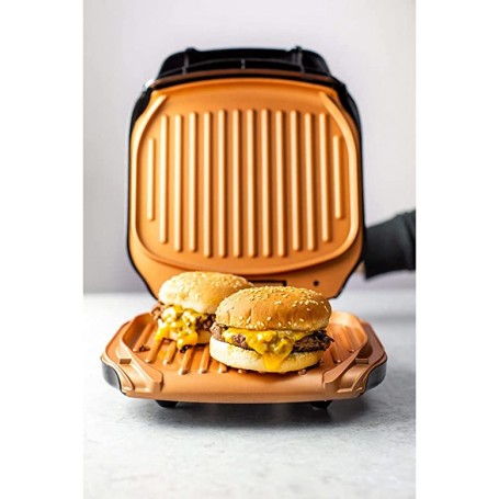 Grill cuivre de titane anti adhésif avec récupérateur de graisse  GRILL_02