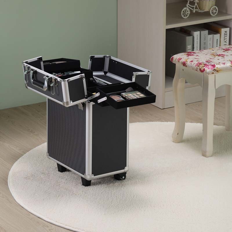 Valise trolley de maquillage MAKE ME UP GO noir Prego