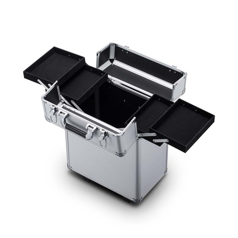 Valise trolley de maquillage MAKE ME UP GO gris Prego