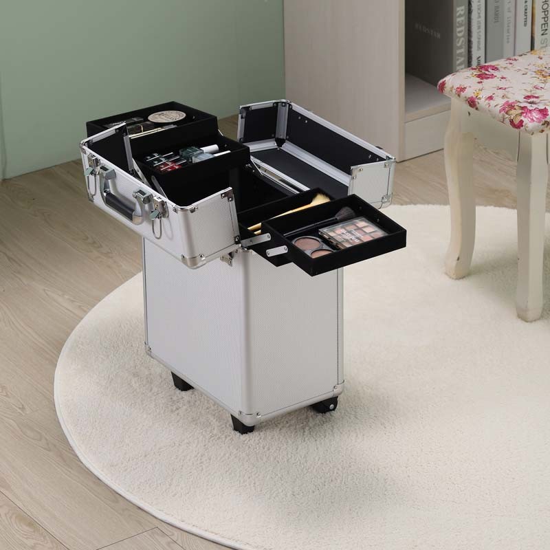 Valise trolley de maquillage MAKE ME UP GO gris Prego