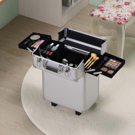 Valise trolley de maquillage MAKE ME UP GO gris Prego 2
