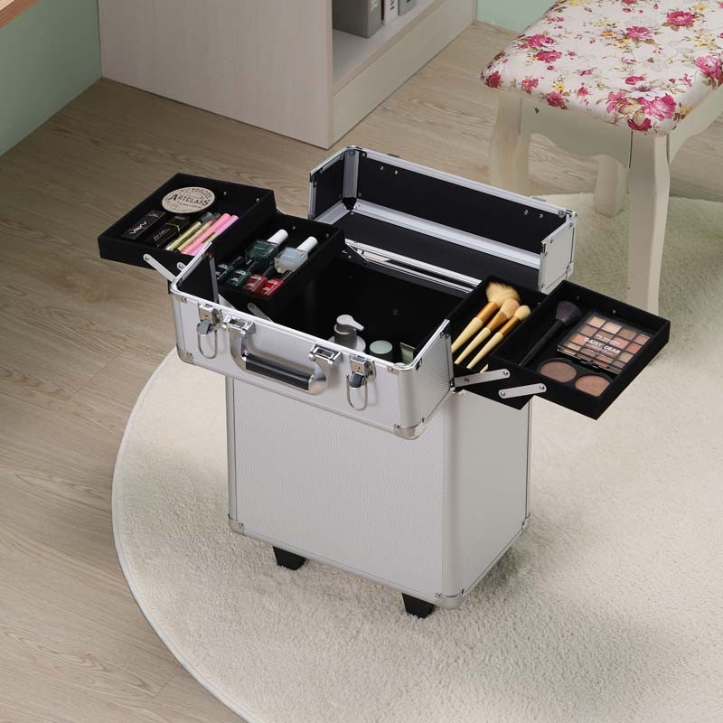 Valise trolley de maquillage MAKE ME UP GO gris Prego