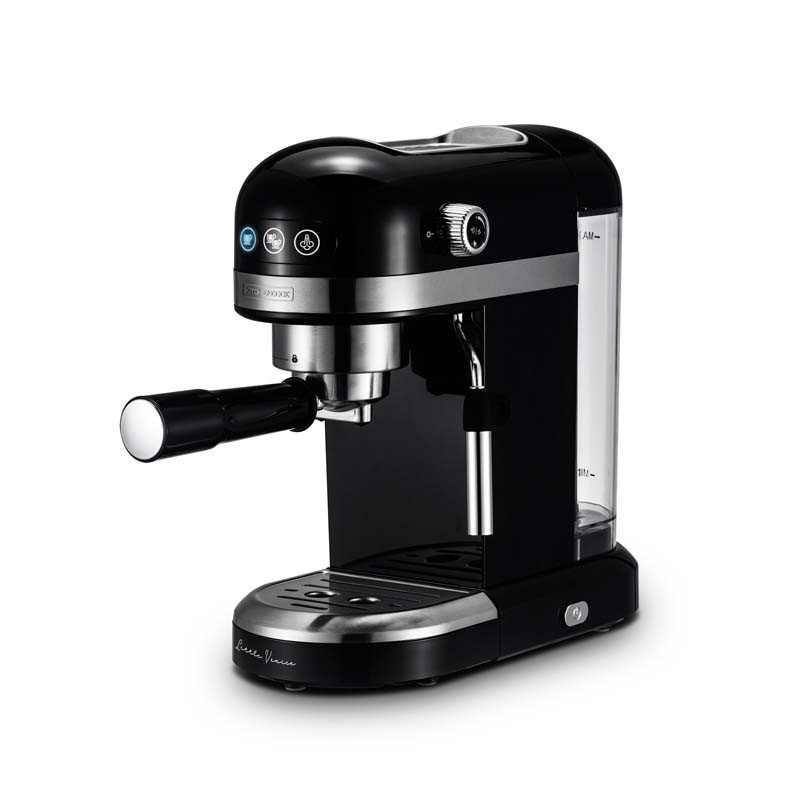 Machine à expresso 19 bars avec buse en inox LITTLE VENICE noir Kitchencook