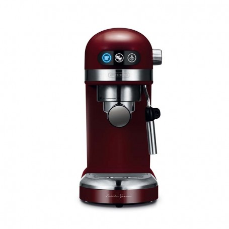 Machine à expresso 19 bars avec buse inox LITTLE VENICE bordeaux Kitchencook