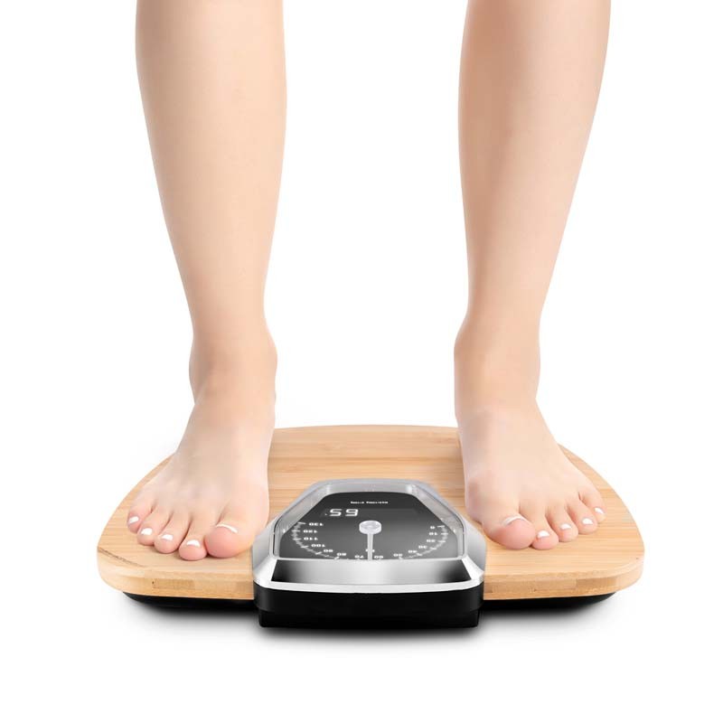 Pèse personne en bambou analogique et numérique DRSCALE ULTIMATE Yoghi