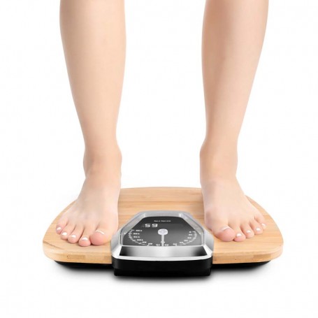 Pèse personne en bambou analogique et numérique DRSCALE ULTIMATE Yoghi