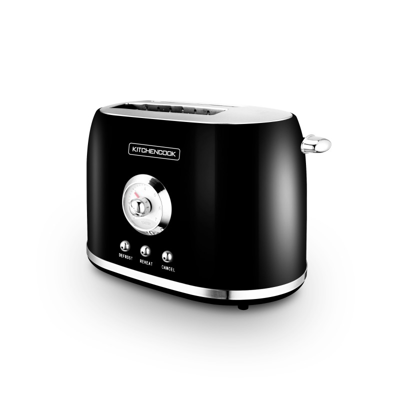 Grille pain style rétro double fentes RETRO TOAST noir de Kitchencook