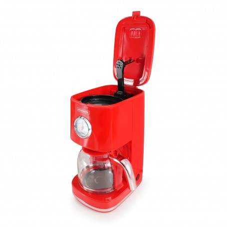 Cafetière style rétro avec filtre nylon réutilisable RETRO COFFEE rouge Kitchencook
