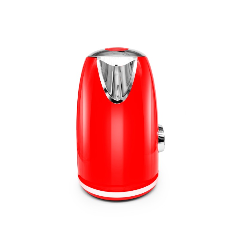 Bouilloire style rétro avec filtre calcaire RETRO TEA rouge Kitchencook