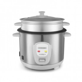 Cuiseur à riz 1.8L avec cuve métal et panier vapeur  JAPAN X Kitchencook gris